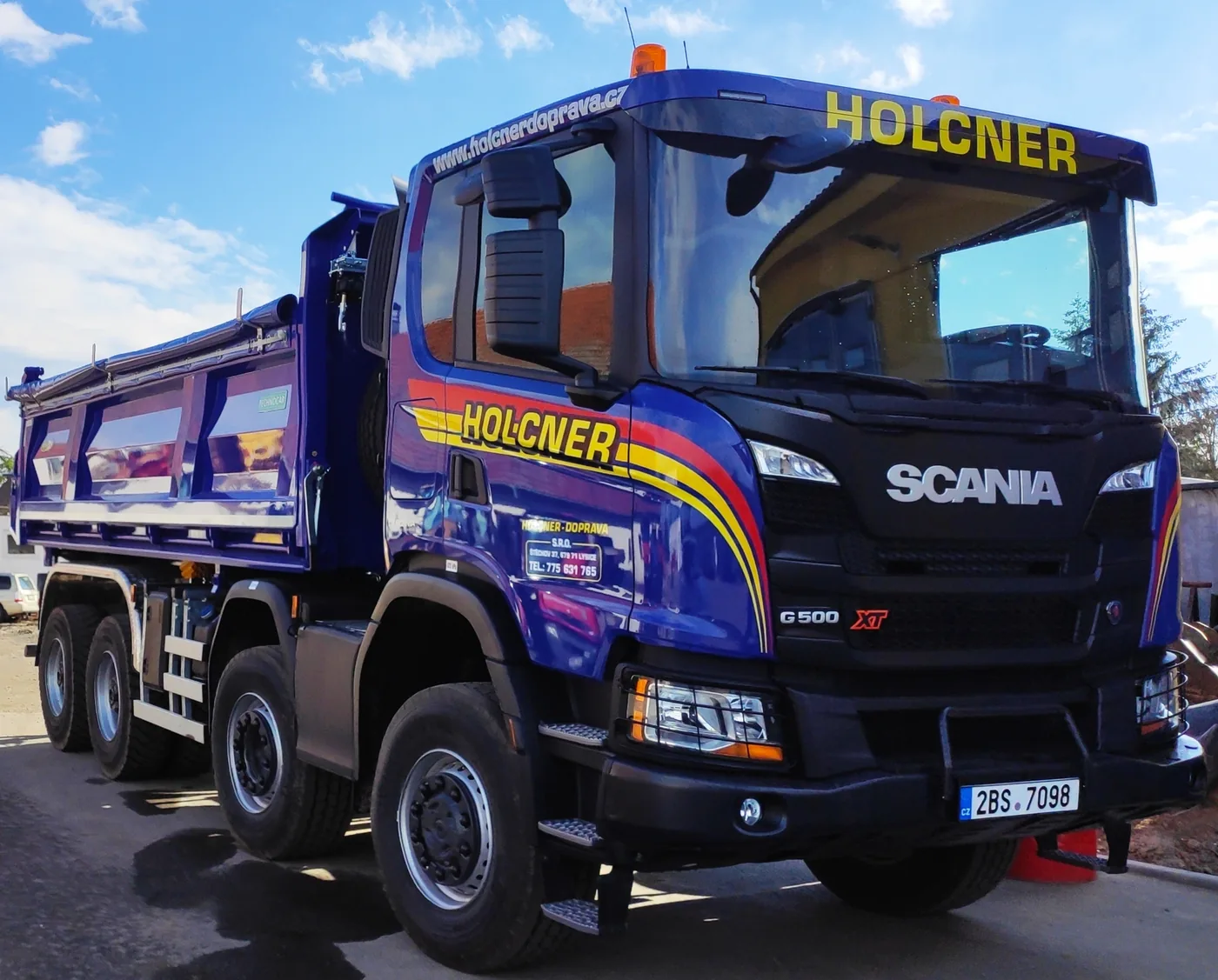 SCANIA G 500 8×6 — vozový park HOLCNER – DOPRAVA