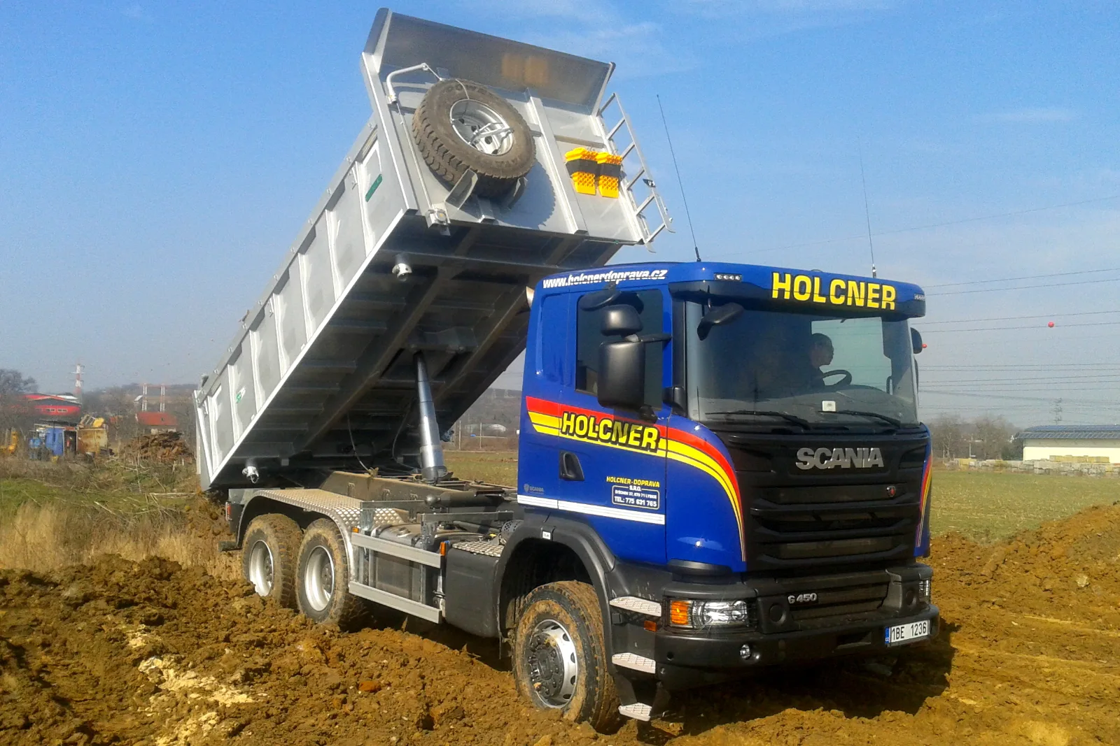 SCANIA G 450 6×6 — vozový park HOLCNER – DOPRAVA
