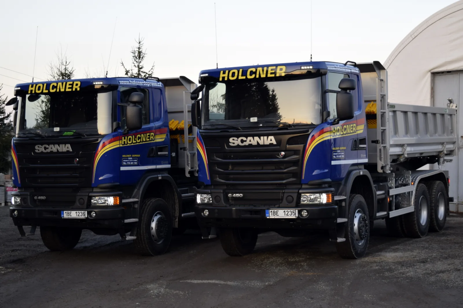 SCANIA G 450 6×6 — vozový park HOLCNER – DOPRAVA