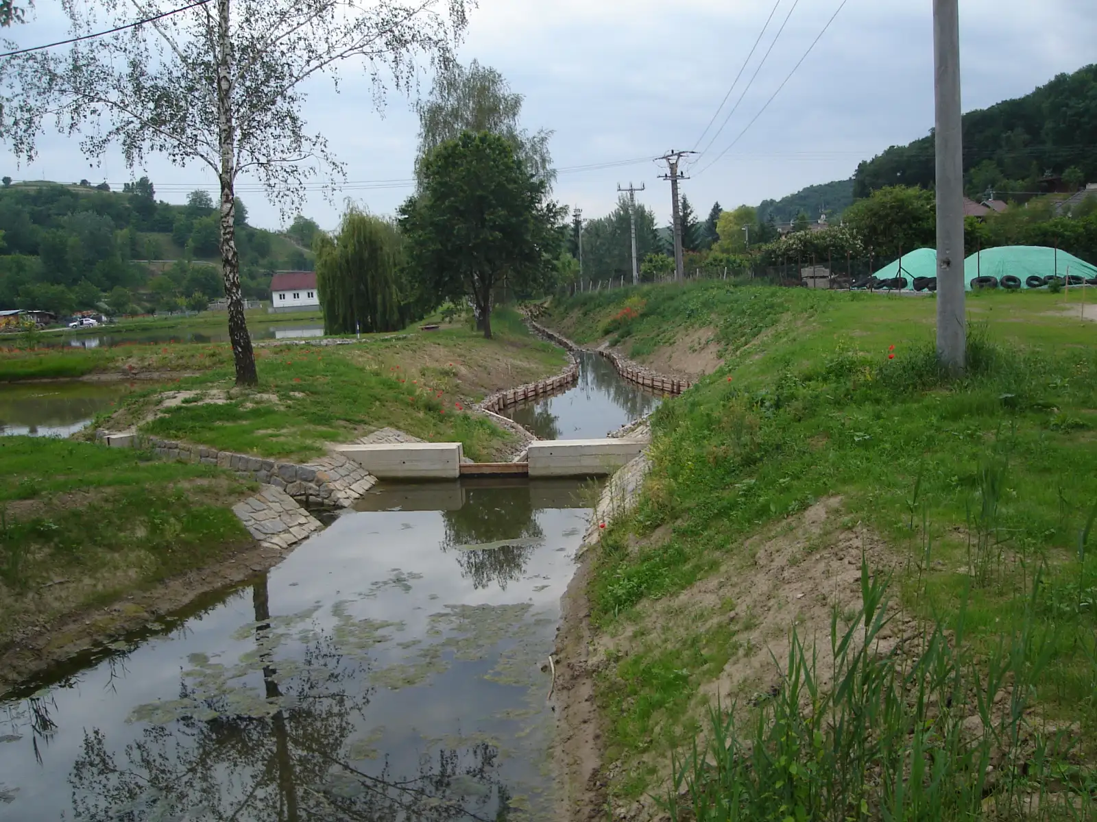 pohled na obnovený tok